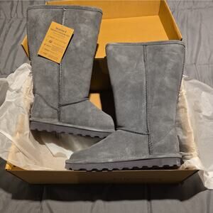 New - Bearpaw Womens Elle Tall Boots, Charcoal, 7